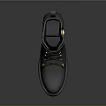 Stylish Black Leather Boots With Yellow Zipper And Chunky Sole For Daily Wear