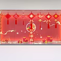 New Chinese Window New Year Beautiful Chen 3d model
