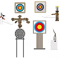Archery Sports Equipment with Targets Bows and Stands for Training and Practice