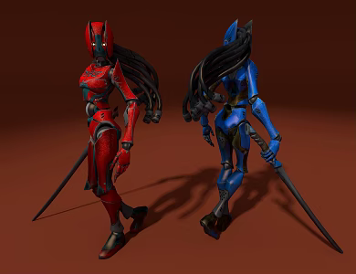 Game Role assassin 3d model