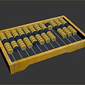 Abacus teaching supplies teaching aids daily necessities 3d model