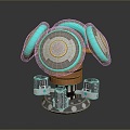 nuclear fusion coil coil nuclear facility nuclear equipment nuclear equipment nuclear facilities science fiction equipment 3d model