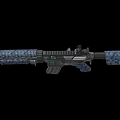 M4 submachine gun machine gun machine gun semi-automatic rifle assault rifle firearms low face number low model simple model game film and television level super realistic 3d model