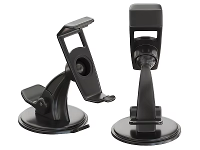 Car Phone Mounts With Suction Cup Base And Adjustable Stable Holder Design 3d model
