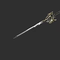 Decorative Sword With Ornate Hilt Design Sharp Metallic Blade And Intricate Craftsmanship