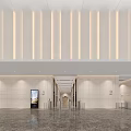 Elegant Bright High End Modern Office Lobby Front Desk Reception Area With Comfortable Waiting Lounge