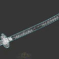 Traditional Japanese Katana Weapon Featuring Orange Handle And Red Black Decorative Scabbard