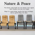 Nature And Peace Chair Collection With Beige And Gray Upholstery For Home Interior