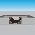 modern node building structure deformation joint expansion joint 3d model