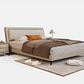 Modern Double Bed Combination 3d model