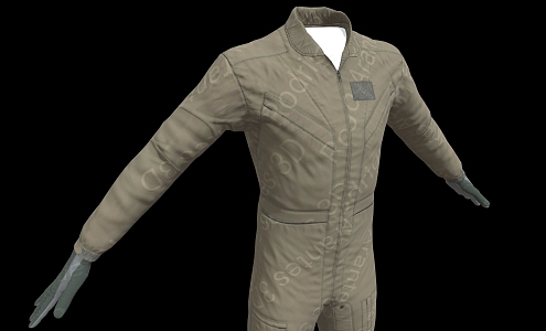 Flying clothes, work clothes, clothes, suit clothes, work clothes, sportswear 3d model