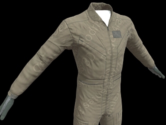 Flying clothes, work clothes, clothes, suit clothes, work clothes, sportswear 3d model