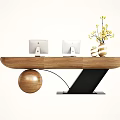 Modern reception desk 3d model