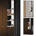 Modern Wooden Shoe Cabinet With LED Lighting Tiered Shelves And Sleek Storage Design