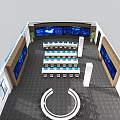 Control Room Monitoring Room 3d model