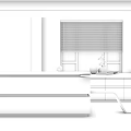 Modern open bar 3d model