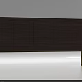Modern Style TV Stand With Wooden Panels And Golden Metal Legs Design