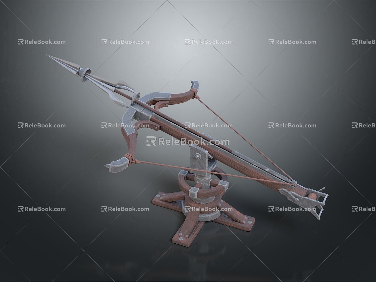 Siege Vehicle Siege Crossbow Crossbow Crossbow Crossbow Crossbow Crossbow Arrow Mechanical Crossbow Shift Bow Arrow 3d model