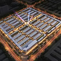 Modern Hydee International Trade Mall Exterior With Storefronts Entrance And Parking Area