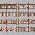 Different Types Of Wooden Fences With Various Grid And X Shaped Patterns