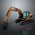 Forklift Earth-shoveling truck Earth-digging truck Excavator 3d model