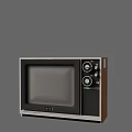 Vintage Television Set With Classic Knobs Retro Screen And Wooden Frame Design 3d model