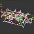 Modern auxiliary frame auxiliary frame lower bracket sub-frame 3d model