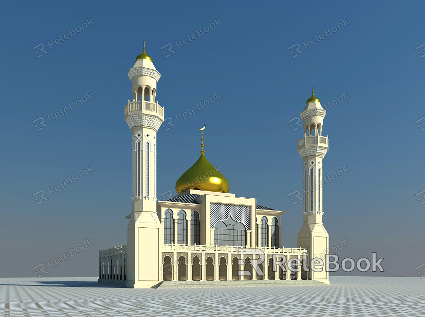 Mosque Building Mosque model