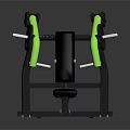 Professional Leg Press Fitness Equipment With Green Black Design And Barbell Bars