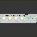 Detailed 3D Industrial Structure Model With Colored Framework And White Cylindrical Components
