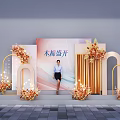 Kapok Blossom Photo Check In Spot With Golden Arches And Floral Decorations