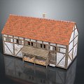 Farmhouse Holiday House Holiday House Rural Villa Idyllic Villa Rural House Idyllic Idyllic Landscape 3d model