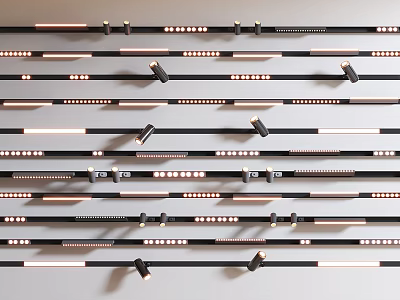 Modern Downlights and Spotlights in Various Styles for Home Interior Lighting Decor 3d model