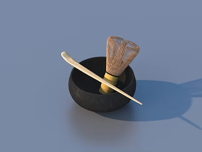 Tea Set Sits 3d model