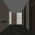 modern elevator hall 3d model