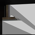 Multi Layer Laminated Structural Panel With Wooden Edge And Grey Surface For Interior Use 3d model