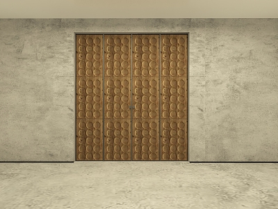 Modern double door 3d model