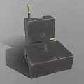 Black Explosive Weapon Boxes With 3kg Marking Fuse And Control Device 3d model