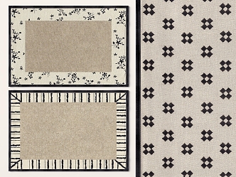 American Square Carpet 3d model