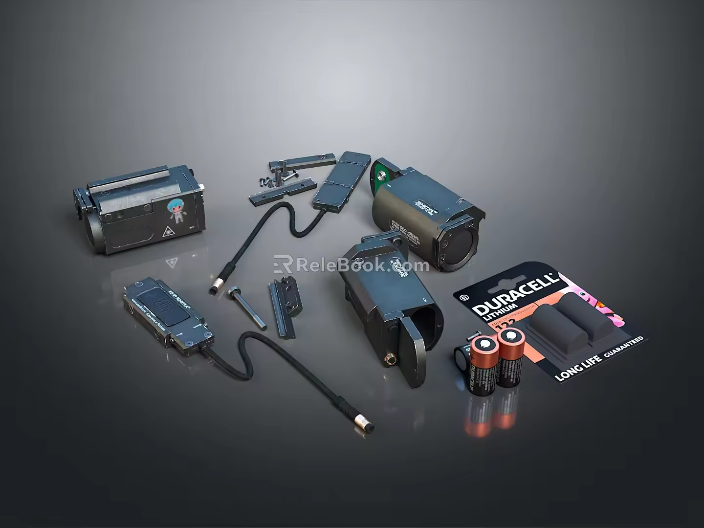 Monitor monitoring head security monitoring surveillance camera security camera remote monitoring 3d model