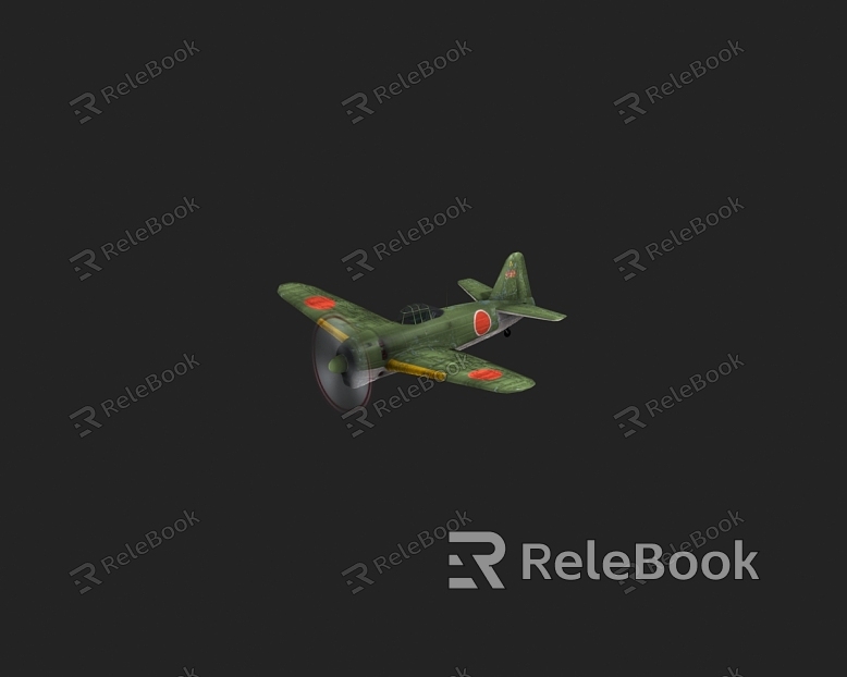 Propeller aircraft World War II Japanese fighter propeller type model