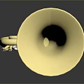 Golden Tuba Decorative Instrument For Home Living Decoration