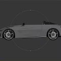 White Convertible Sports Car With Sleek Aerodynamic Design Black Leather Seats And Sporty Wheels