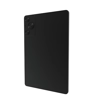 Black Smartphone Back Design With Triple Camera Setup And Sleek Finish 3d model