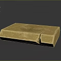 Shiny Gold Bar With Engraved Surface On Reflective Background And Golden Glow