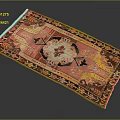 Vibrant Traditional Area Rug With Intricate Floral Pattern And Pink Red Tones
