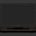 Open Laptop Electronic Appliance With Black Keyboard And Blank Screen Design 3d model