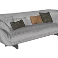 modern double sofa 3d model