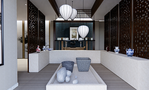 New Chinese Foyer 3d model