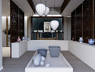 New Chinese Foyer 3d model